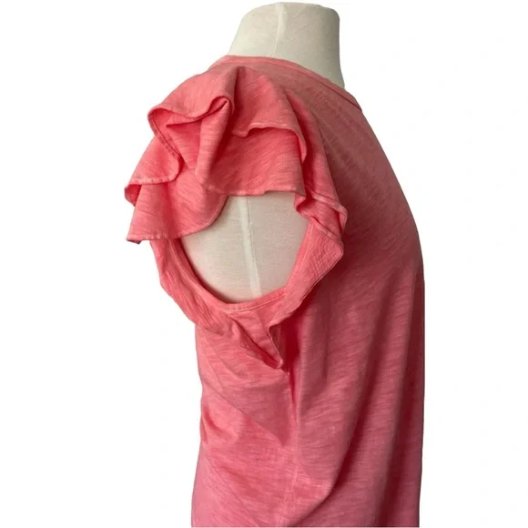 VERONICA BEARD AKEELA PEONY TEE SHIRT SIZE LARGE